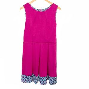 Kit and Sky Magenta Fit and Flare Dress